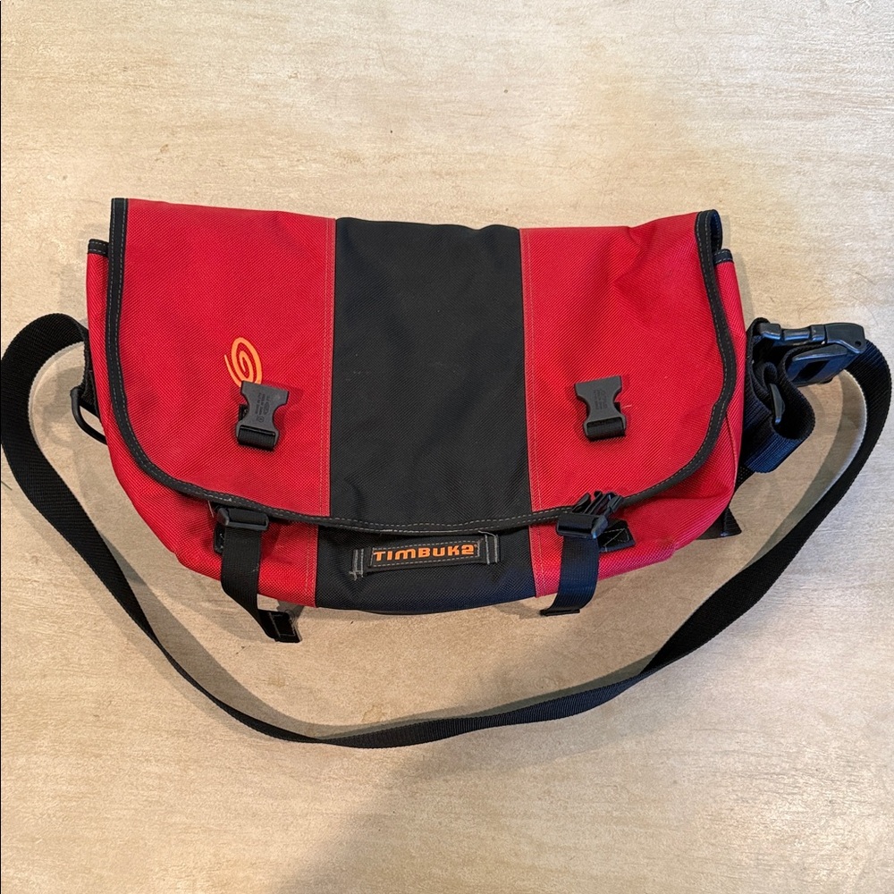 Timbuk2 Red and Black Messenger Bag